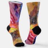 Farbenfrohe Malerei des Künstlers Socken (Gewinkelt)
