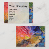 Farbenfrohe Malerei des Künstlers Visitenkarte (Vorne/Hinten)