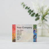 Farbenfrohe Malerei des Künstlers Visitenkarte (Stehend Vorderseite)