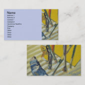 Farbenfrohe Malerei des Künstlers Visitenkarte (Vorne/Hinten)