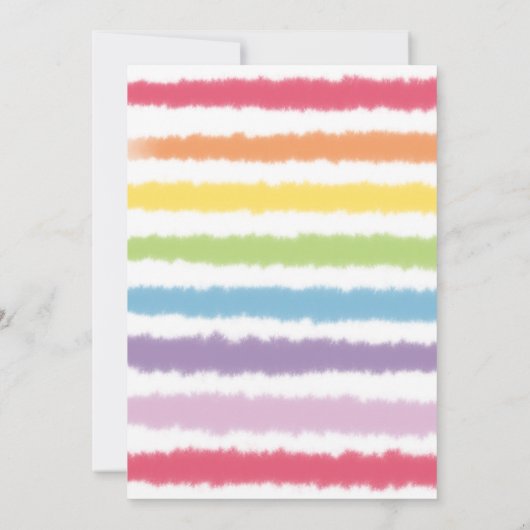 Farbenfrohe Malerei Party Französischer Bulldog Ge Dankeskarte (Rückseite)