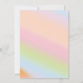 Farbenfrohe Malerei Pastel Geburtstag Einladung (Rückseite)