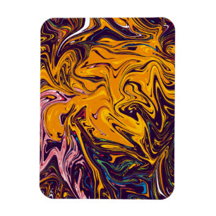 farbenfrohe Malerei und Kunstmeisterwerk Magnet