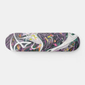 Farbenfrohe Malereien Abstrakte Kunst Skateboard (Horizontal)