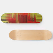 Farbenfrohe Malkunst Skateboard (Horizontal)