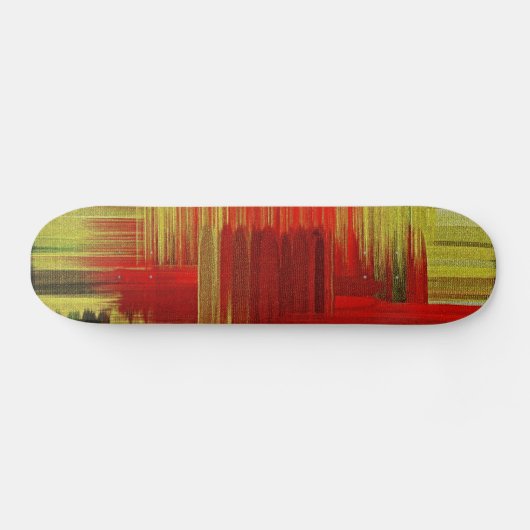 Farbenfrohe Malkunst Skateboard (Horizontal)
