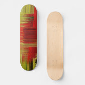 Farbenfrohe Malkunst Skateboard (Vorderseite)