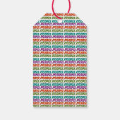 Farbenfrohe Mama-Geschenktasche Geschenkanhänger (Rückseite)