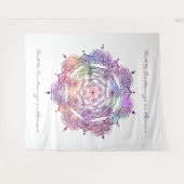 Farbenfrohe Mandala Art Schöner Chic Stylish Custo Wandteppich (Vorderseite (Horizontal))