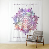 Farbenfrohe Mandala Art Schöner Chic Stylish Custo Wandteppich (Beispiel)