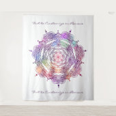 Farbenfrohe Mandala Art Schöner Chic Stylish Custo Wandteppich (Vorderseite)