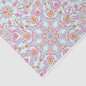 Farbenfrohe Mandala Blume Winterschneeflocken Must Seidenpapier (Ausschnitt)