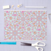 Farbenfrohe Mandala Blume Winterschneeflocken Must Seidenpapier (Handwerk)