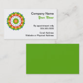 Farbenfrohe Mandala Business Cards Visitenkarte (Vorne/Hinten)