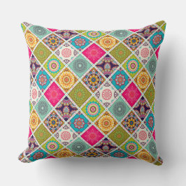 Farbenfrohe Mandala Dekoration Kissen