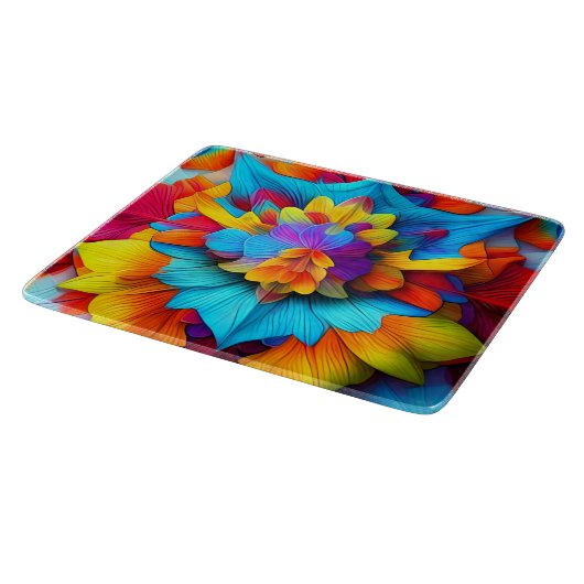 Farbenfrohe Mandala Design56756 Schneidebrett (Ecke)