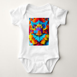 Farbenfrohe Mandala Design Baby Strampler