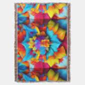 Farbenfrohe Mandala Design Decke (Vorderseite Vertikal)