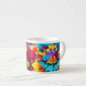 Farbenfrohe Mandala Design Espressotasse (Vorderseite Rechts)