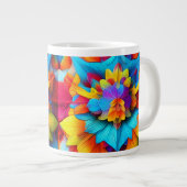 Farbenfrohe Mandala Design Jumbo-Tasse (Vorderseite Rechts)