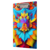 Farbenfrohe Mandala Design Klemmbrett (Links)