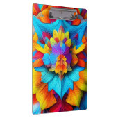 Farbenfrohe Mandala Design Klemmbrett (Rechts)