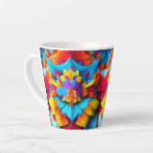 Farbenfrohe Mandala Design Milchtasse (Linke Ecke)