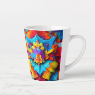 Farbenfrohe Mandala Design Milchtasse