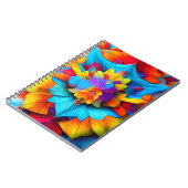 Farbenfrohe Mandala Design Notizblock (Linke Seite)