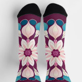 Farbenfrohe Mandala Design Socken (Oben)