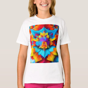 Farbenfrohe Mandala Design T-Shirt