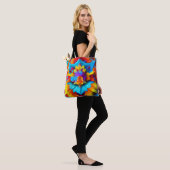 Farbenfrohe Mandala Design Tasche (Am Model)