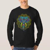 Farbenfrohe Mandala Elephant Ganesha Accessoires C T-Shirt (Vorderseite)