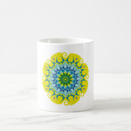 Farbenfrohe Mandala Energy Wheel Blume Harmonie Gr Kaffeetasse