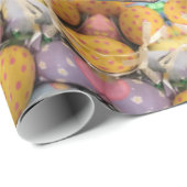 Farbenfrohe Mandala Gemustertes Ostereier Geschenkpapier (Rolleneckpunkt)