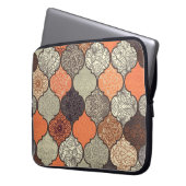 Farbenfrohe Mandala: Islamisches Patchwork Nahtlos Laptopschutzhülle (Vorderseite Links)