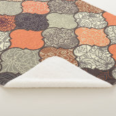 Farbenfrohe Mandala: Islamisches Patchwork Nahtlos Sherpadecke (3/4)