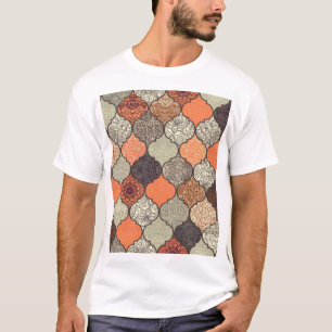 Farbenfrohe Mandala: Islamisches Patchwork Nahtlos T-Shirt