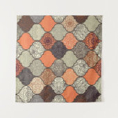 Farbenfrohe Mandala: Islamisches Patchwork Nahtlos Wandteppich (Vorderseite (Horizontal))