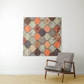 Farbenfrohe Mandala: Islamisches Patchwork Nahtlos Wandteppich (Beispiel (Horizontal))