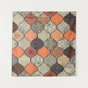 Farbenfrohe Mandala: Islamisches Patchwork Nahtlos Wandteppich