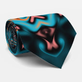 Farbenfrohe Mandala Krawatte (Gerollt)