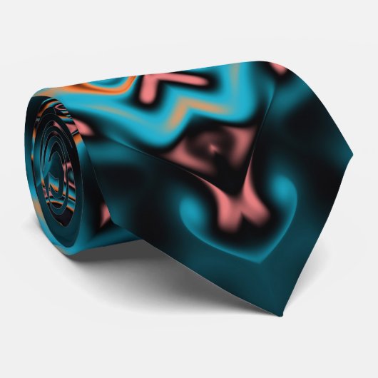 Farbenfrohe Mandala Krawatte (Gerollt)