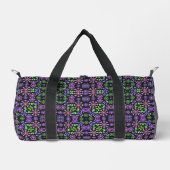 Farbenfrohe Mandala-Muster Duffle Bag (Vorderseite)