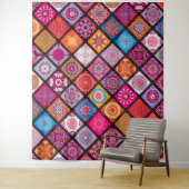 Farbenfrohe Mandala Muster Wandteppich (Beispiel)