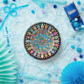 Farbenfrohe Mandala Paper Bowl Pappteller (Party)