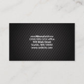 Farbenfrohe Mandala Pattern | Black Tiling Visitenkarte (Rückseite)