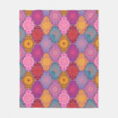 Farbenfrohe Mandala Pattern Fleecedecke (Vorderseite)