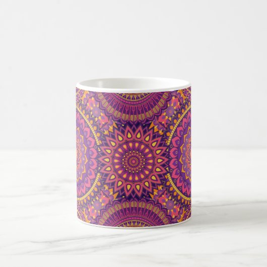 Farbenfrohe Mandala Pattern Kaffeetasse (Mittel)