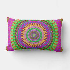 Farbenfrohe Mandala Pillow Lendenkissen